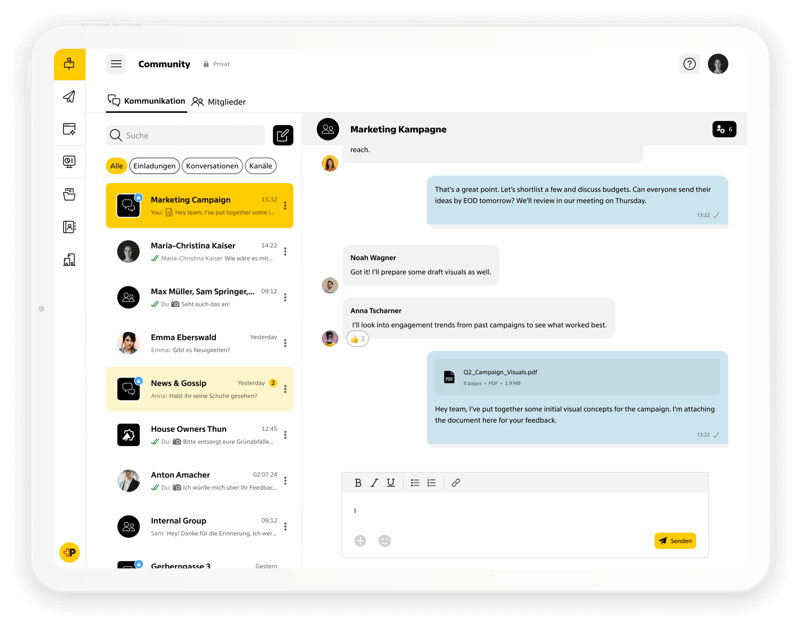 ePost Communities - Gruppenchats
