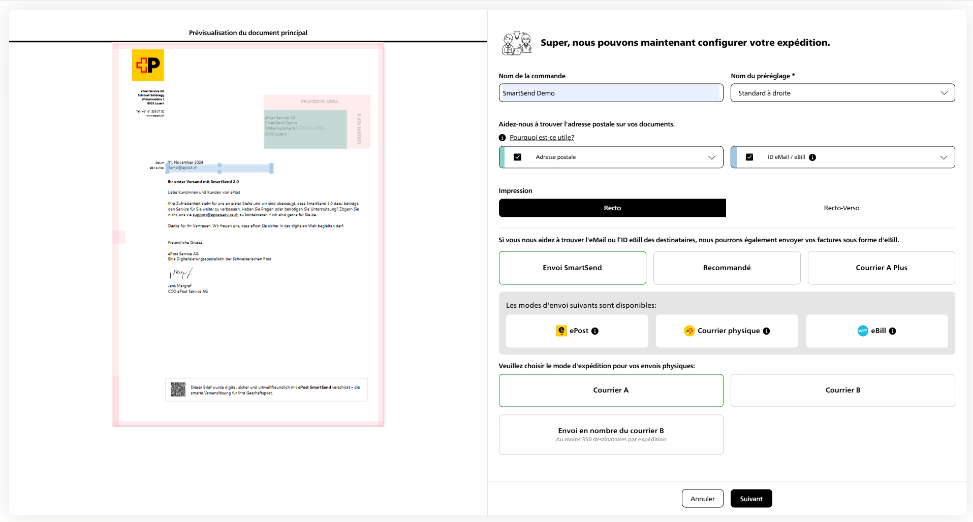 ePost-SmartSend-versand-konfigurieren_FR