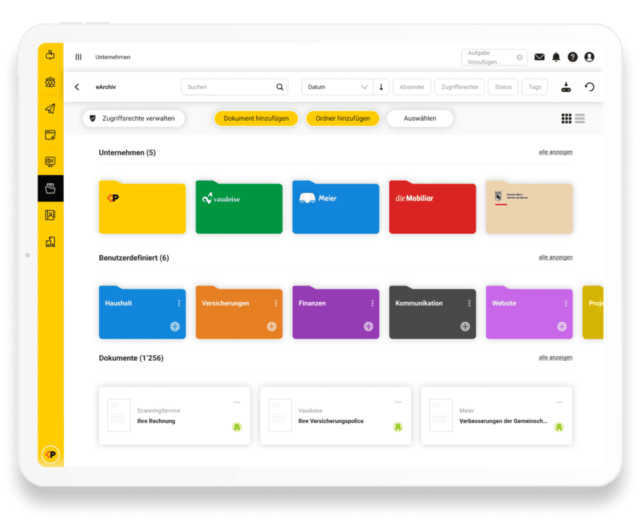 eArchiver de ePost – Numériser et archiver le courrier