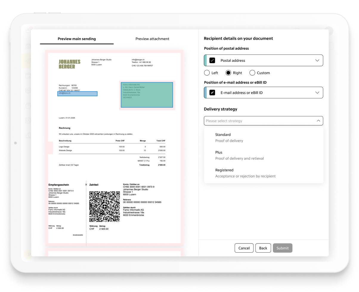 Send business mail online with SmartSend | ePost Switzerland