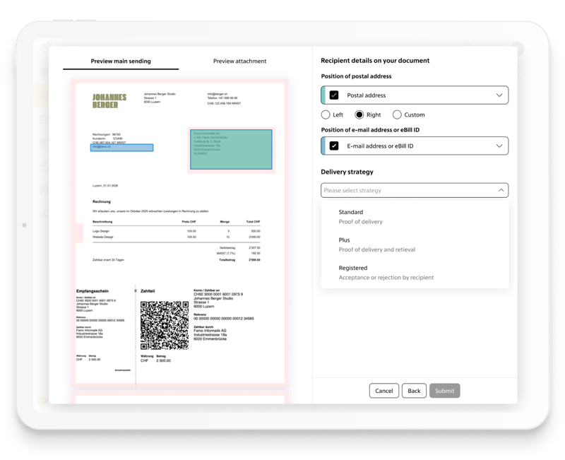 SmartSend – settings