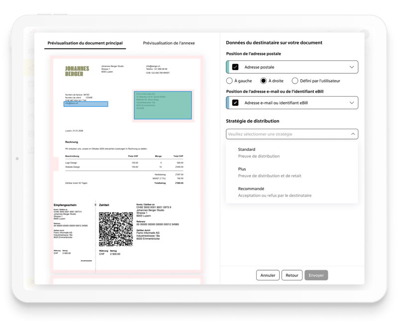 SmartSend  –&nbsp;facture