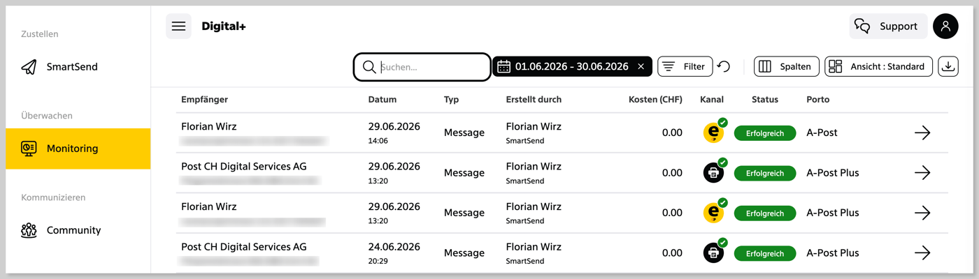 SmartSend Monitoring
