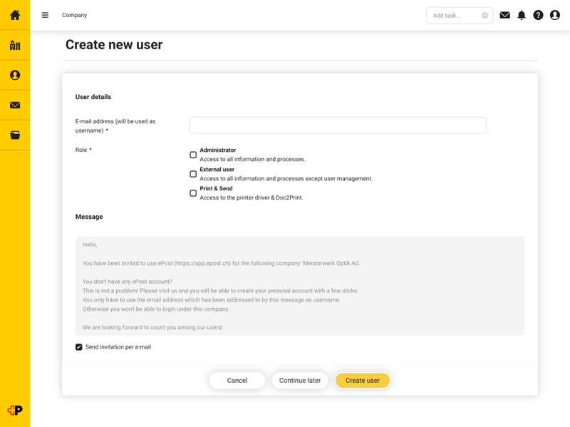 Add User en