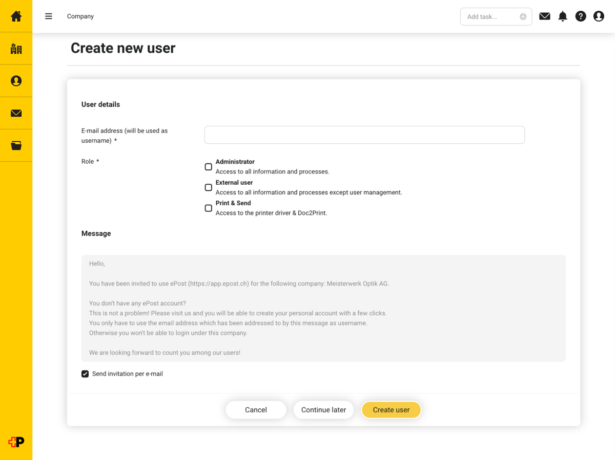 How to access ePost for companies