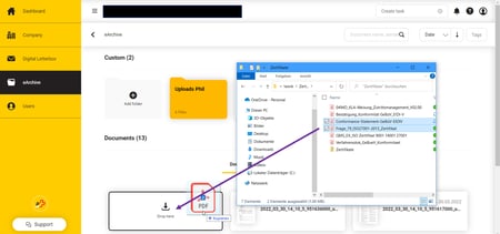 eArchiv_Dragndrop