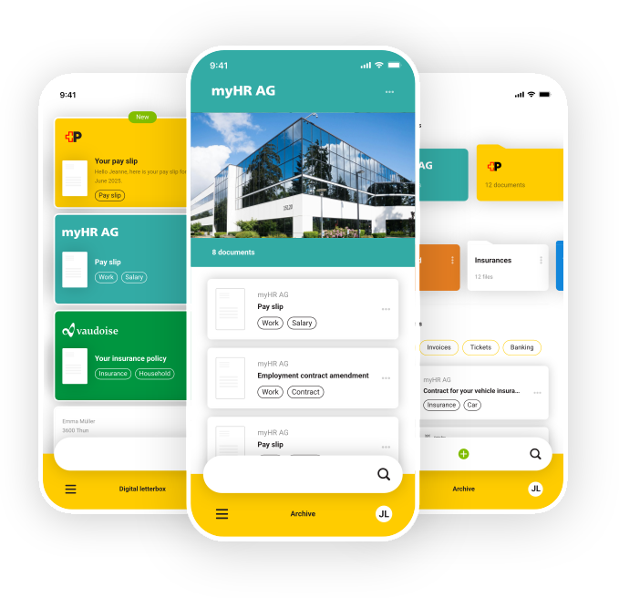 Send payslips digitally - company folders for employer branding